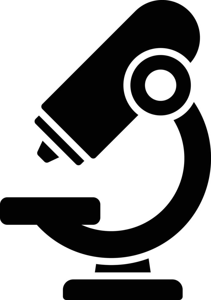 Micro Scope Glyph Icon vector
