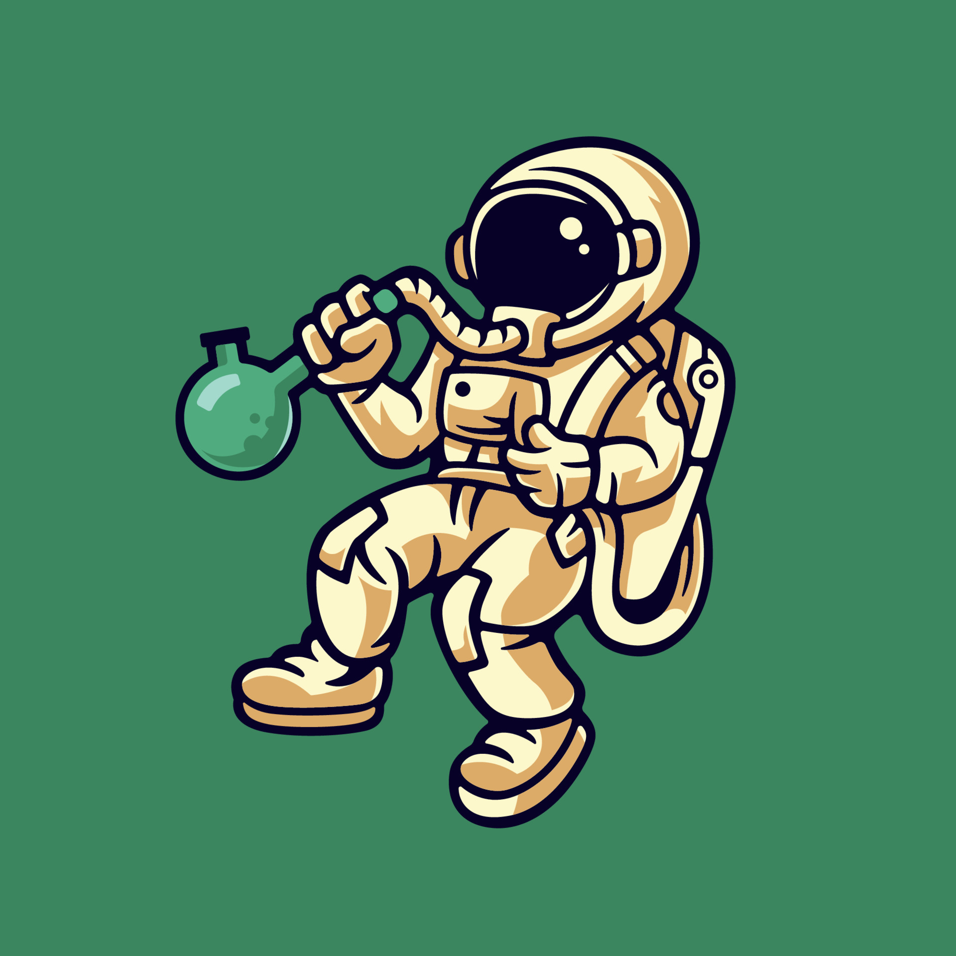 Weed Astronaut Sticker Tshirt Illustration 9434793 Vector Art at Vecteezy