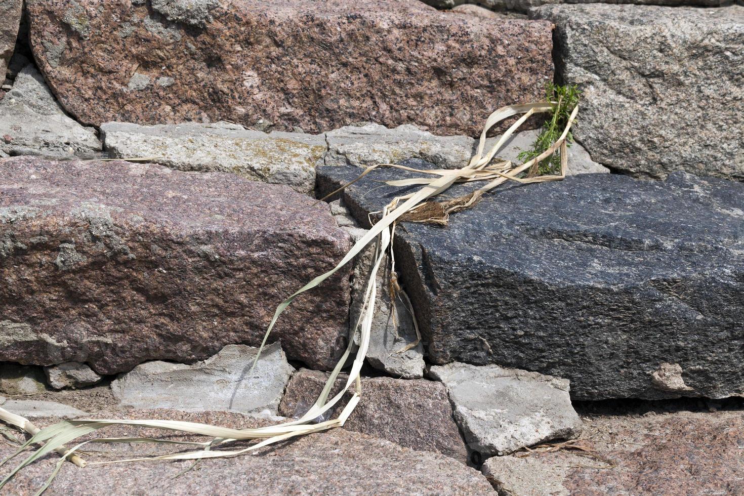 stone steps, close up photo