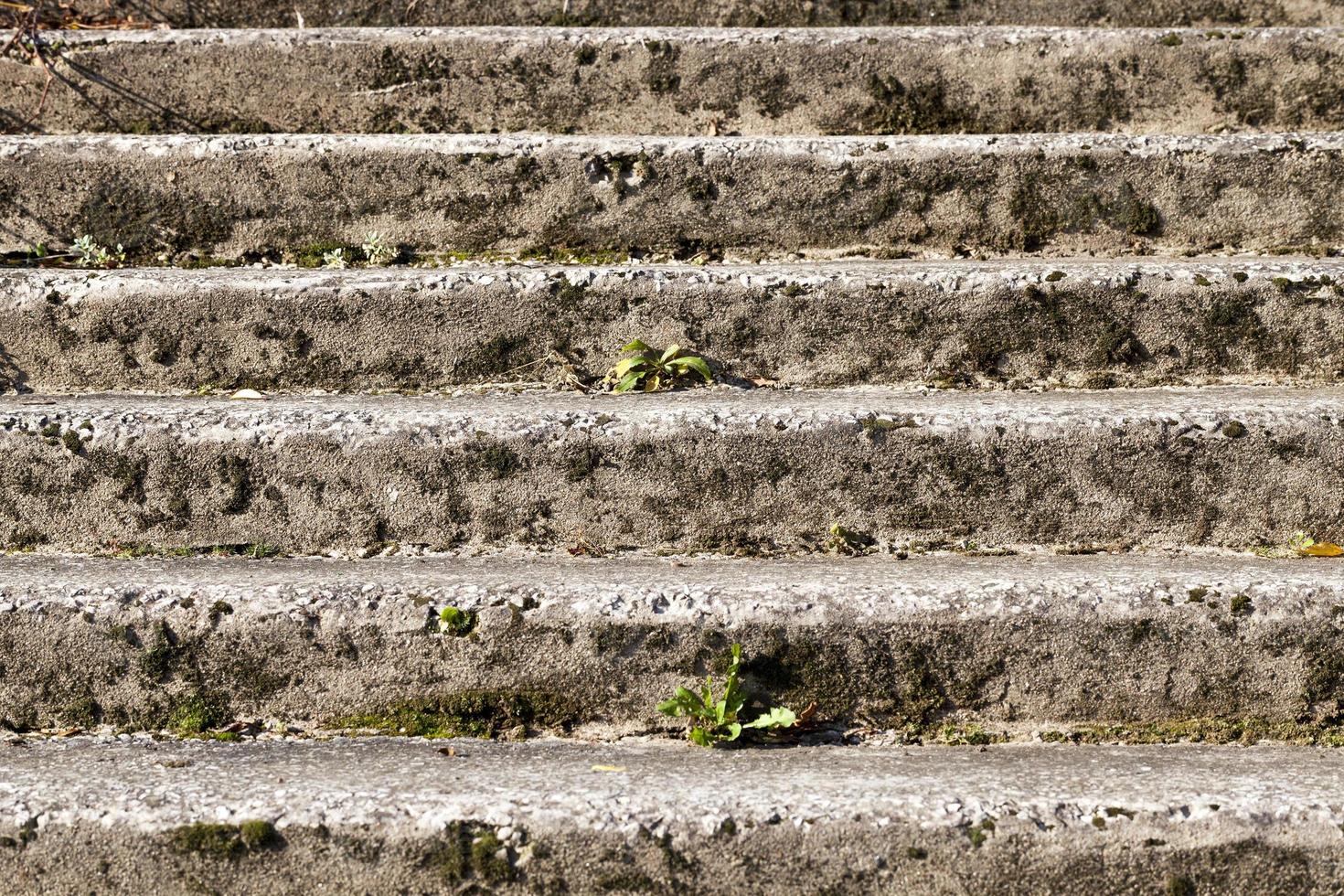 escalones de piedra, primer plano foto