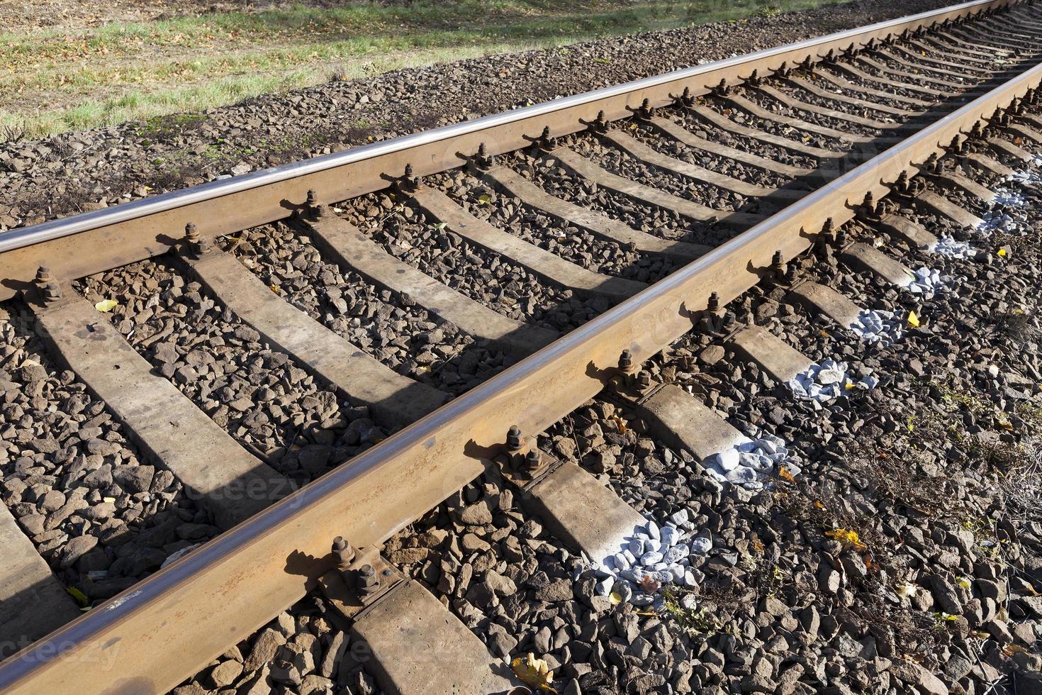 old railroad, close up photo