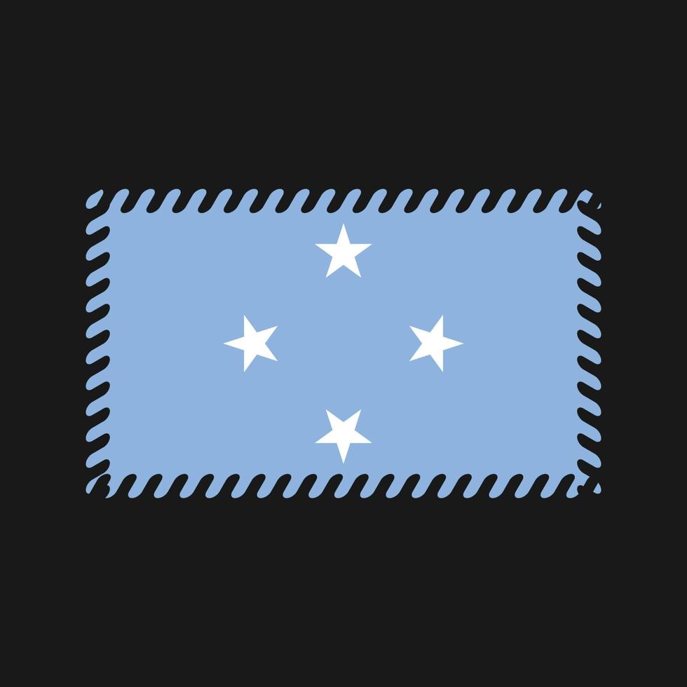 Micronesia Flag Vector. National Flag vector