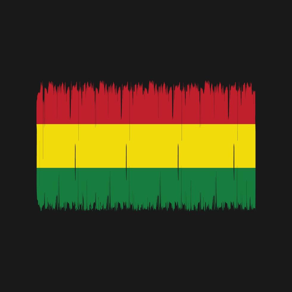 Bolivia Flag Brush. National Flag vector