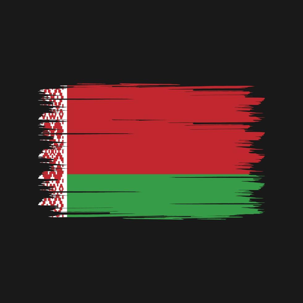 Belarus Flag Brush. National Flag vector