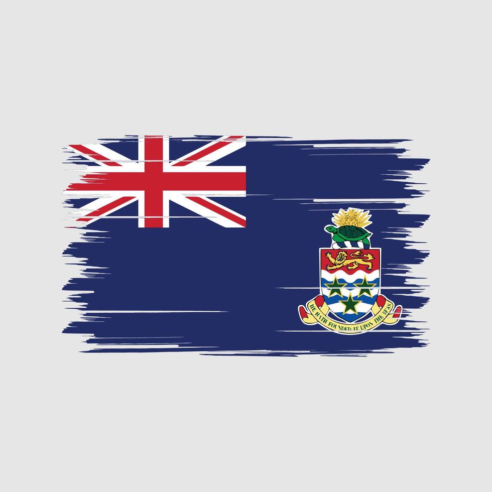 Cayman Islands Flag Brush. National Flag vector