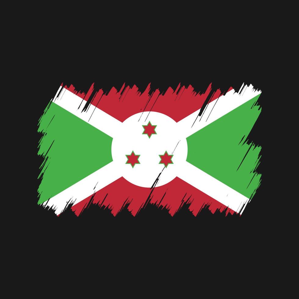 Burundi Flag Brush Vector. National Flag vector