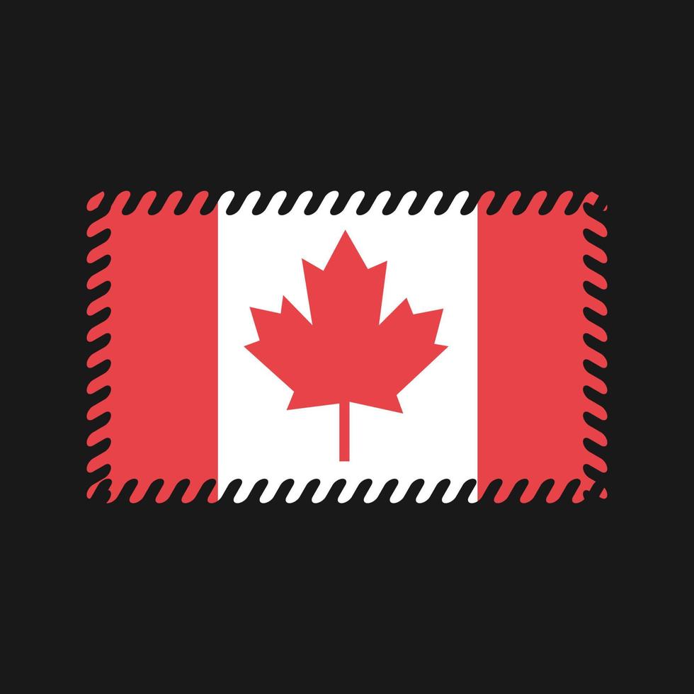 vector de la bandera de canadá. bandera nacional