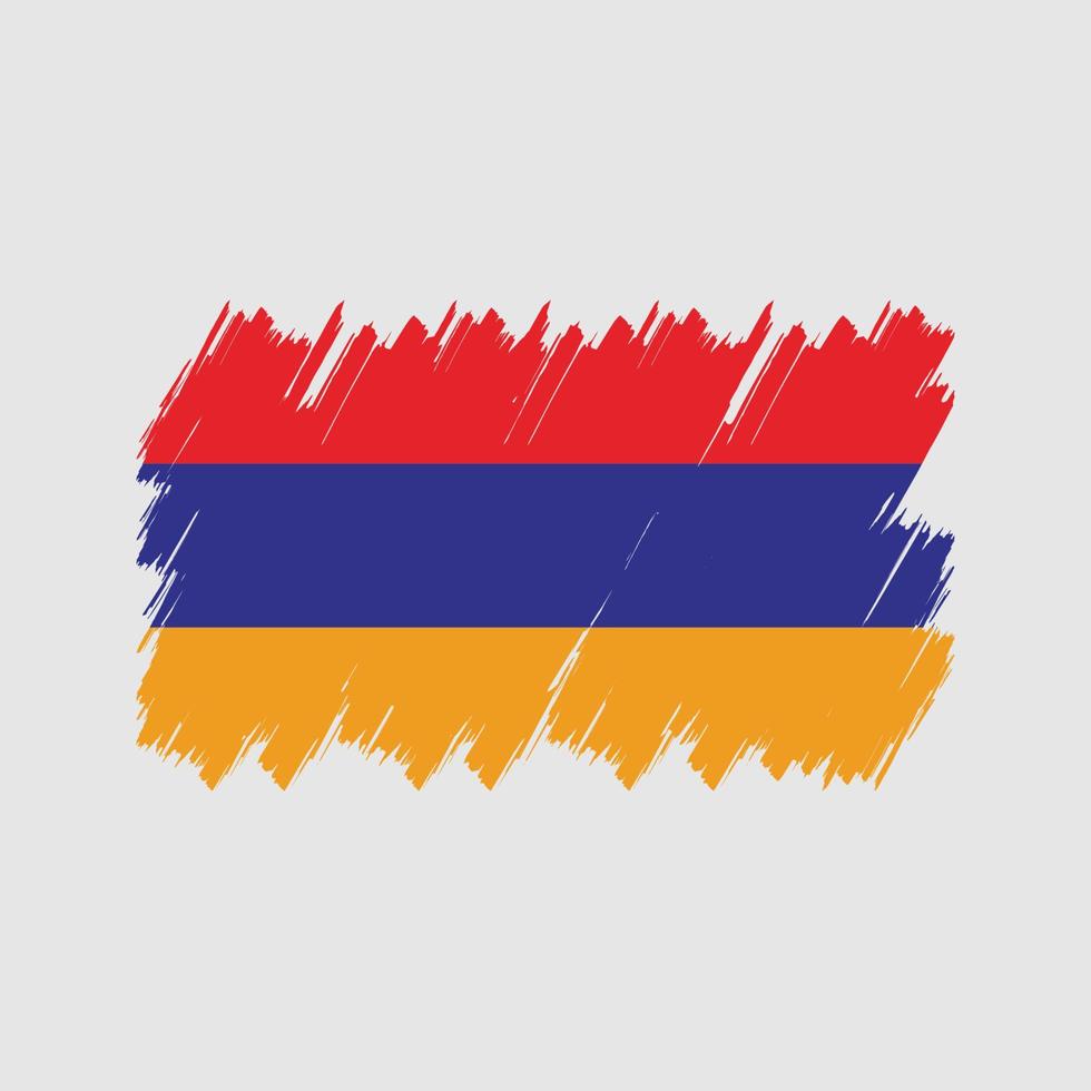 Armenia Flag Brush Vector. National Flag vector