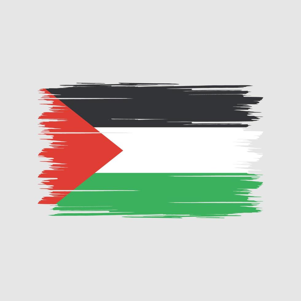 Palestine Flag Brush. National Flag vector