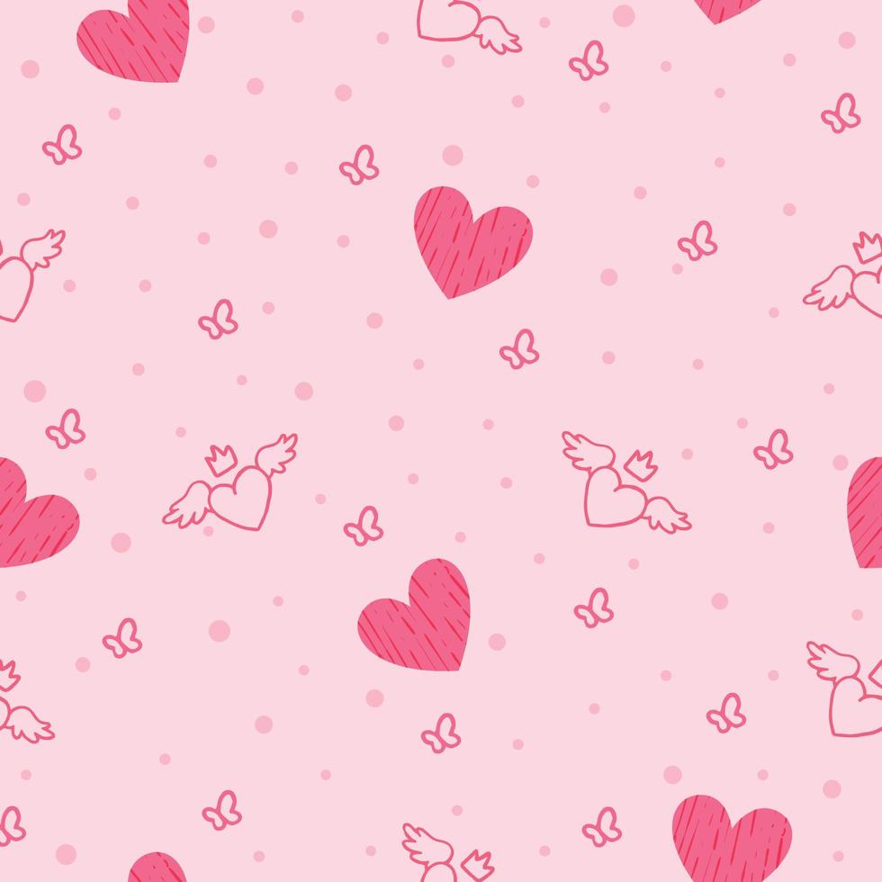 Love Pattern valentine day pattern romantic pattern seamless pattern vector