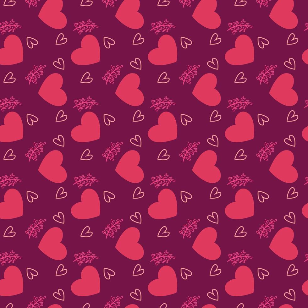 patrón de amor patrón de día de san valentín patrón romántico vector de patrones sin fisuras