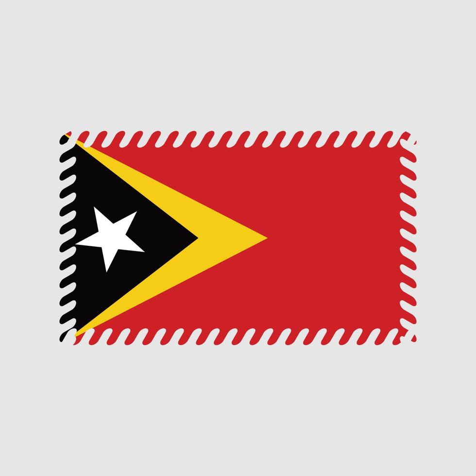 vector de la bandera de timor oriental. bandera nacional