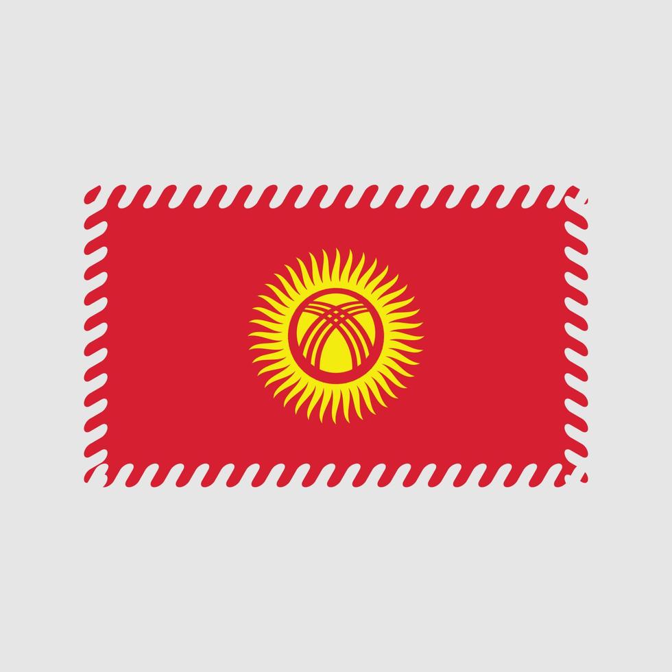 Kyrgyzstan Flag Vector. National Flag vector