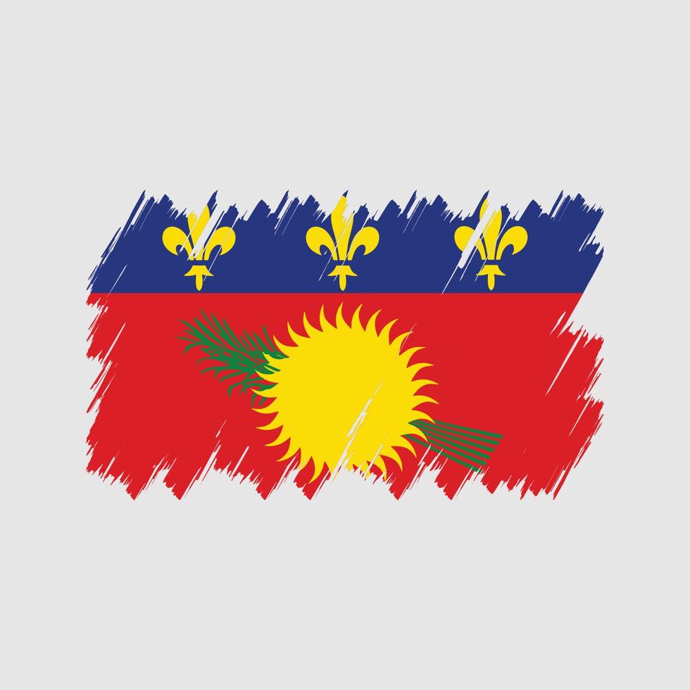 Guadeloupe Flag Brush Vector. National Flag vector