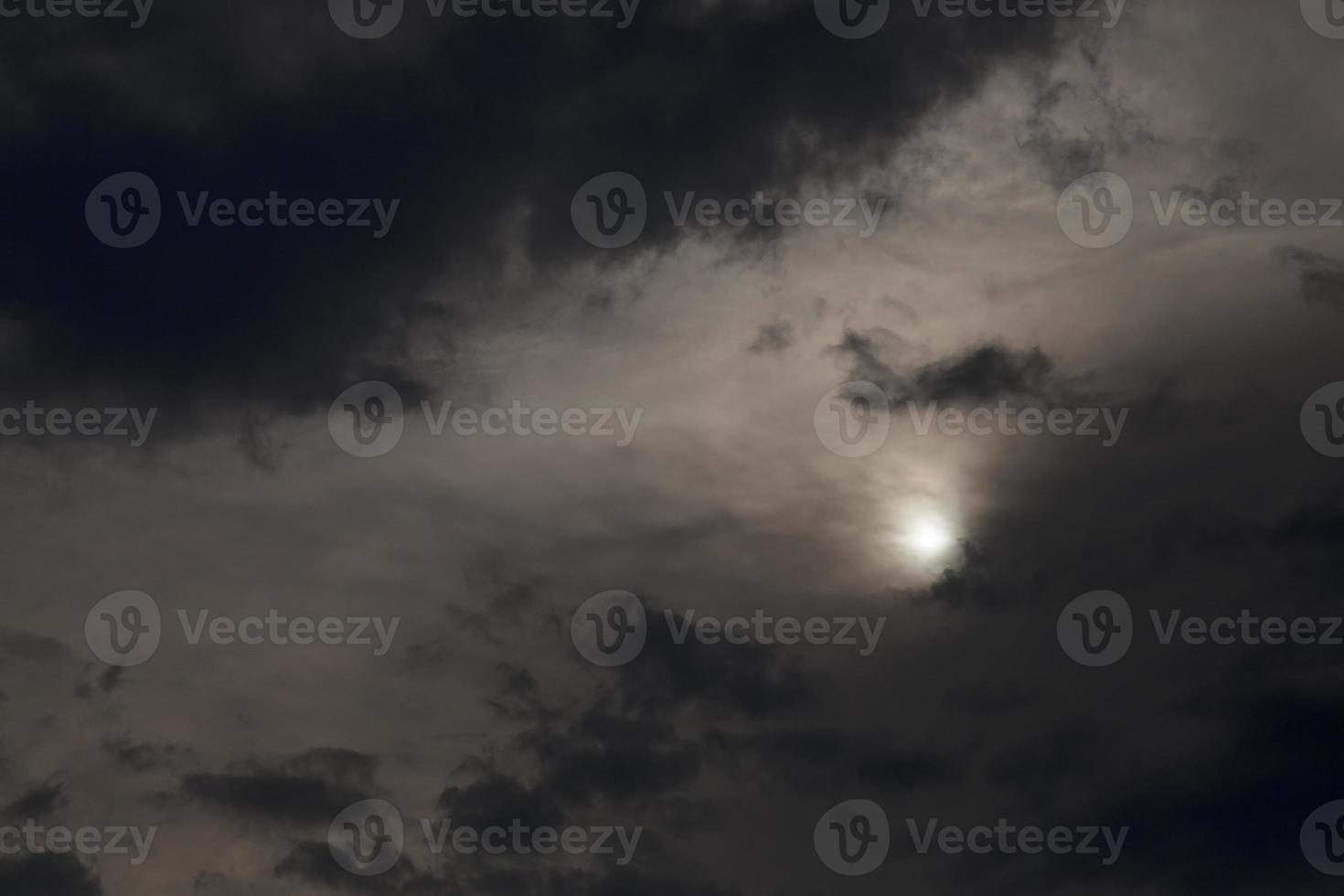 night sky , with clouds photo