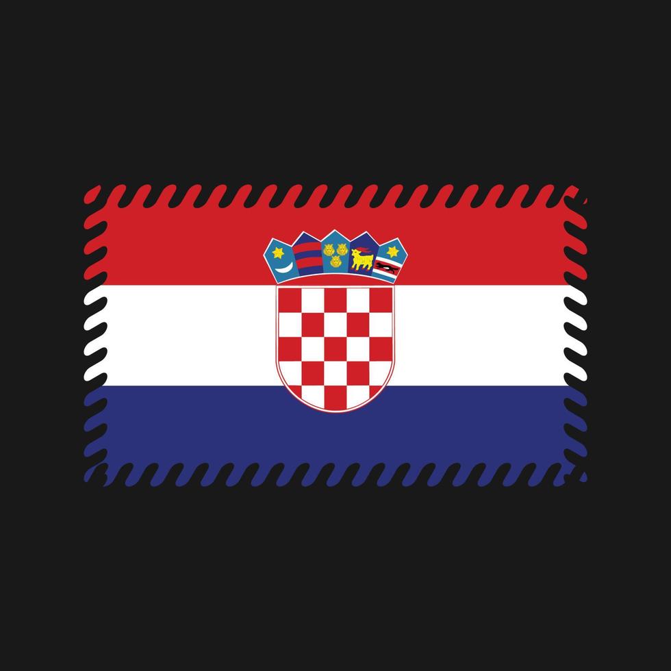 vector de la bandera de croacia. bandera nacional