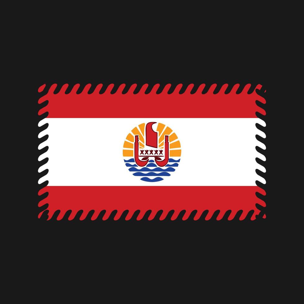 French Polynesia Flag Vector. National Flag vector