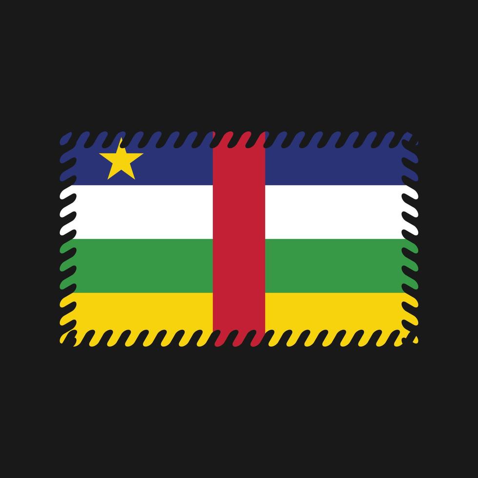 vector de bandera centroafricana. bandera nacional