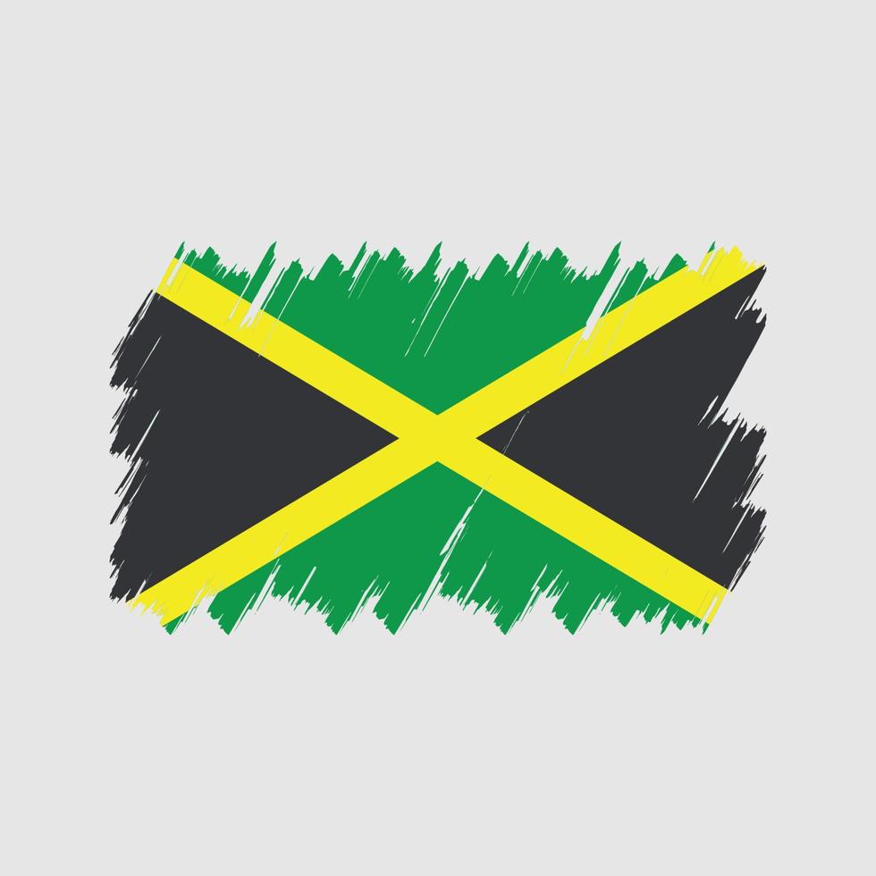 Jamaica Flag Brush Vector. National Flag vector