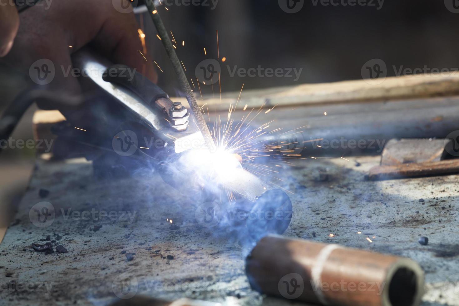 metal construction, close up photo