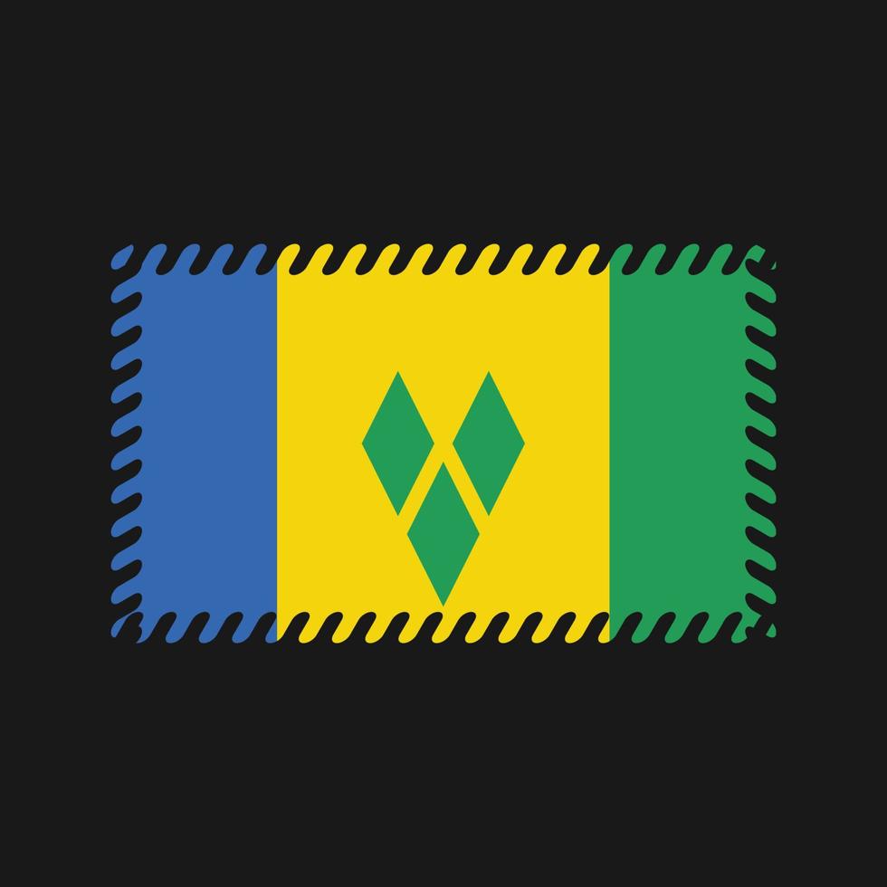 Saint Vincent and the Grenadines Flag Vector. National Flag vector