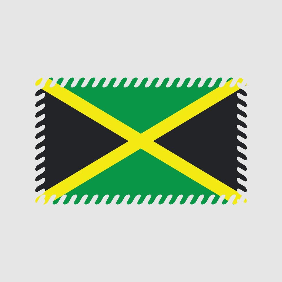 vector de la bandera jamaicana. bandera nacional