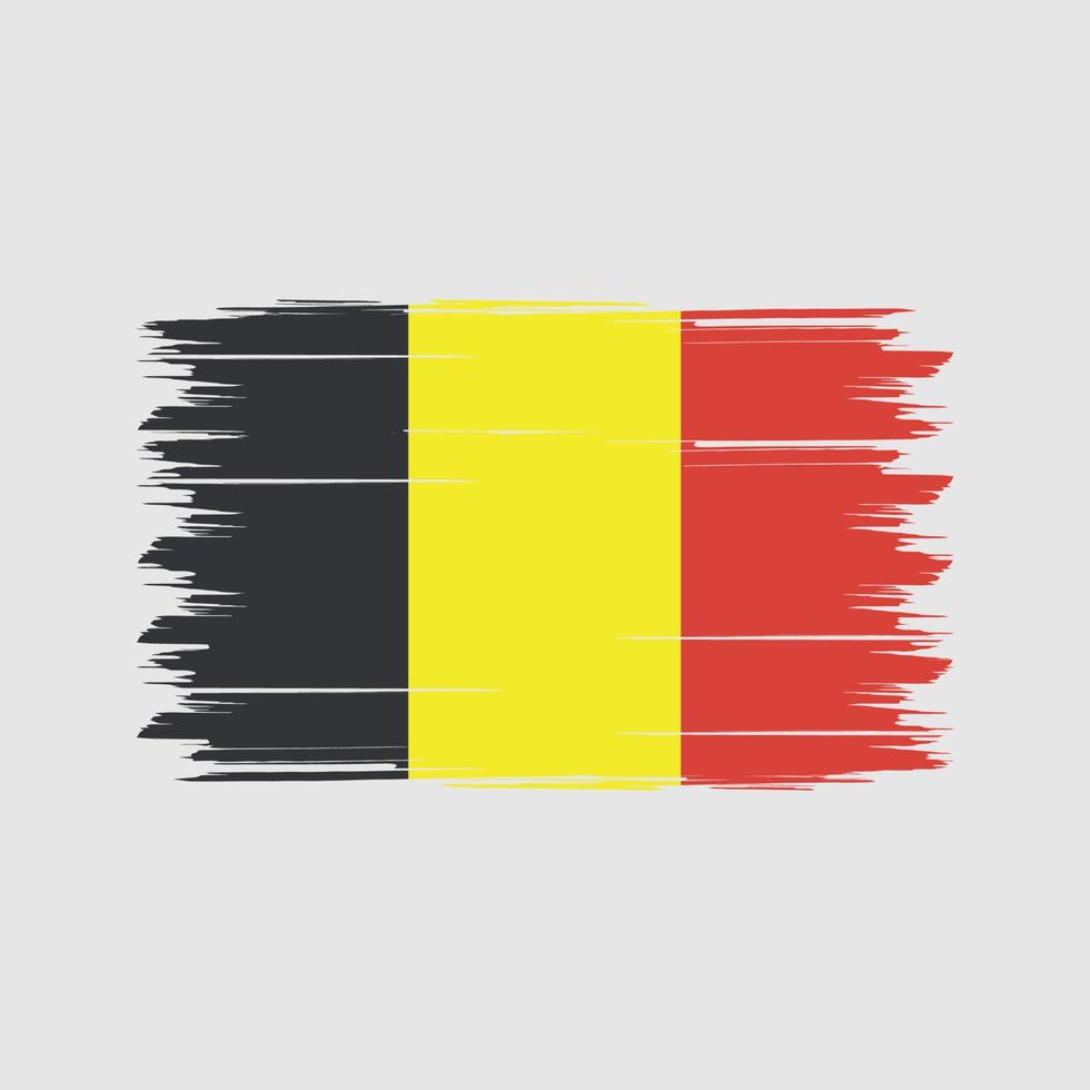 Belgium Flag Brush. National Flag vector