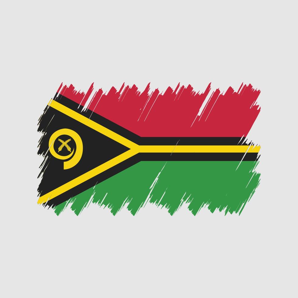 Vanuatu Flag Brush Vector. National Flag vector