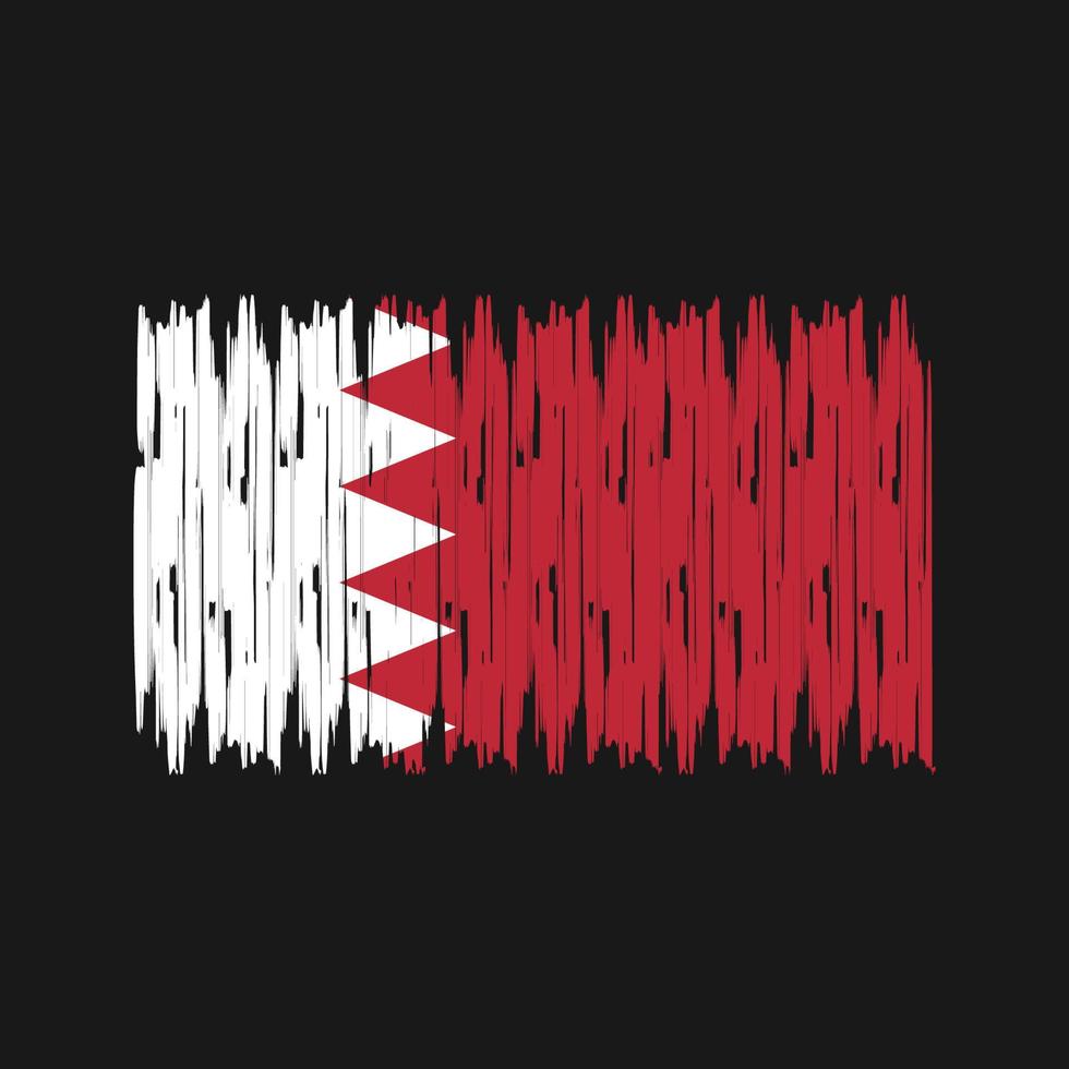 Bahrain Flag Brush Strokes. National Flag vector