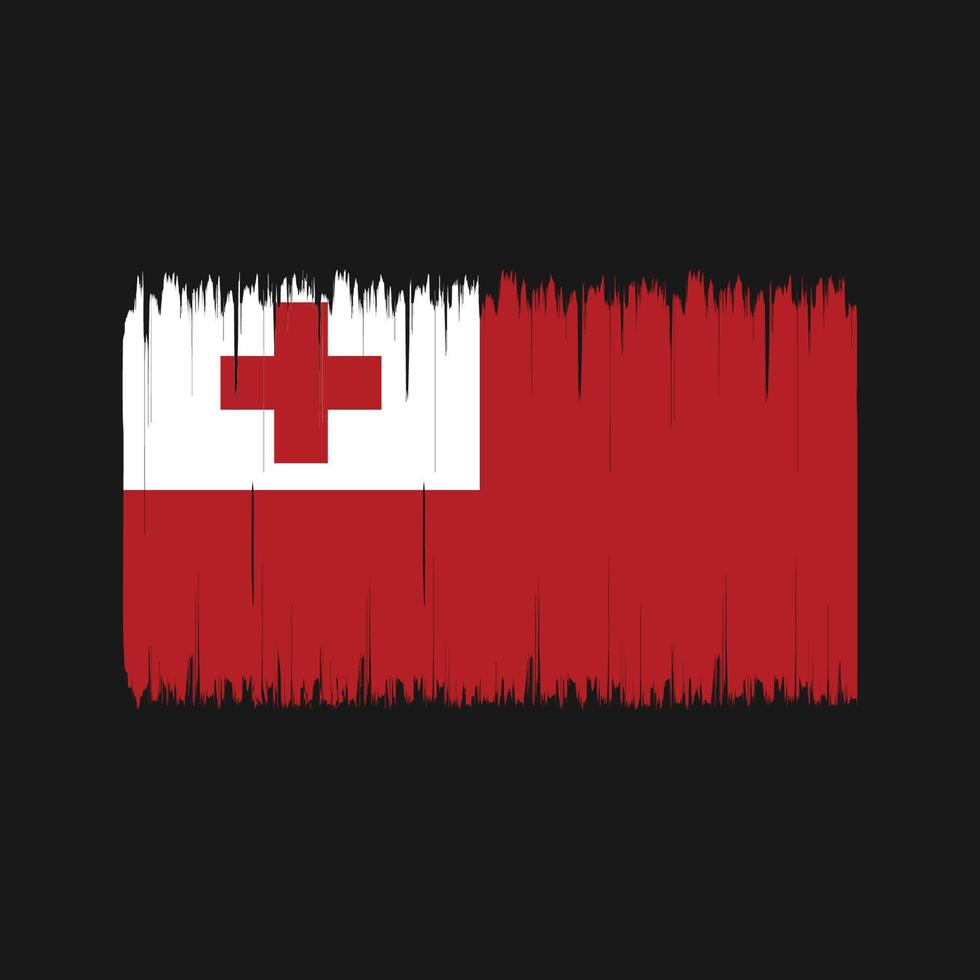 Tonga Flag Brush. National Flag vector