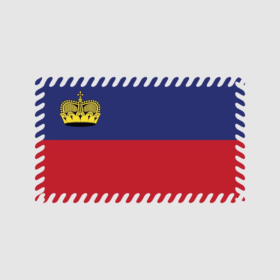 vector de la bandera de liechtenstein. bandera nacional