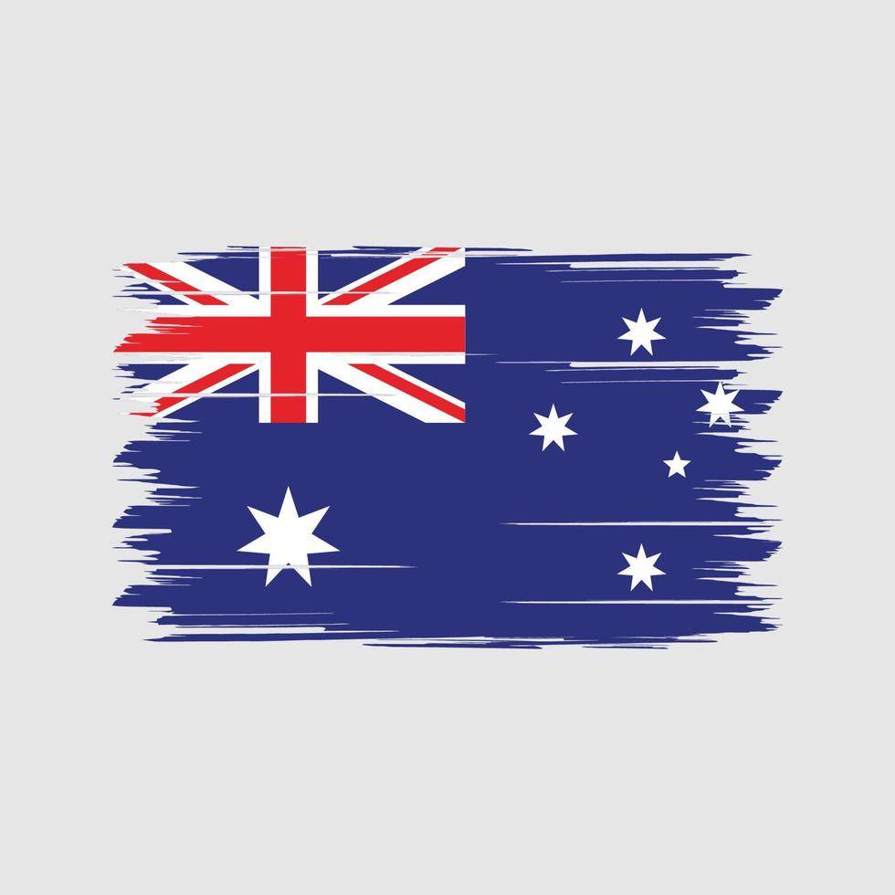 cepillo de bandera de australia. bandera nacional vector