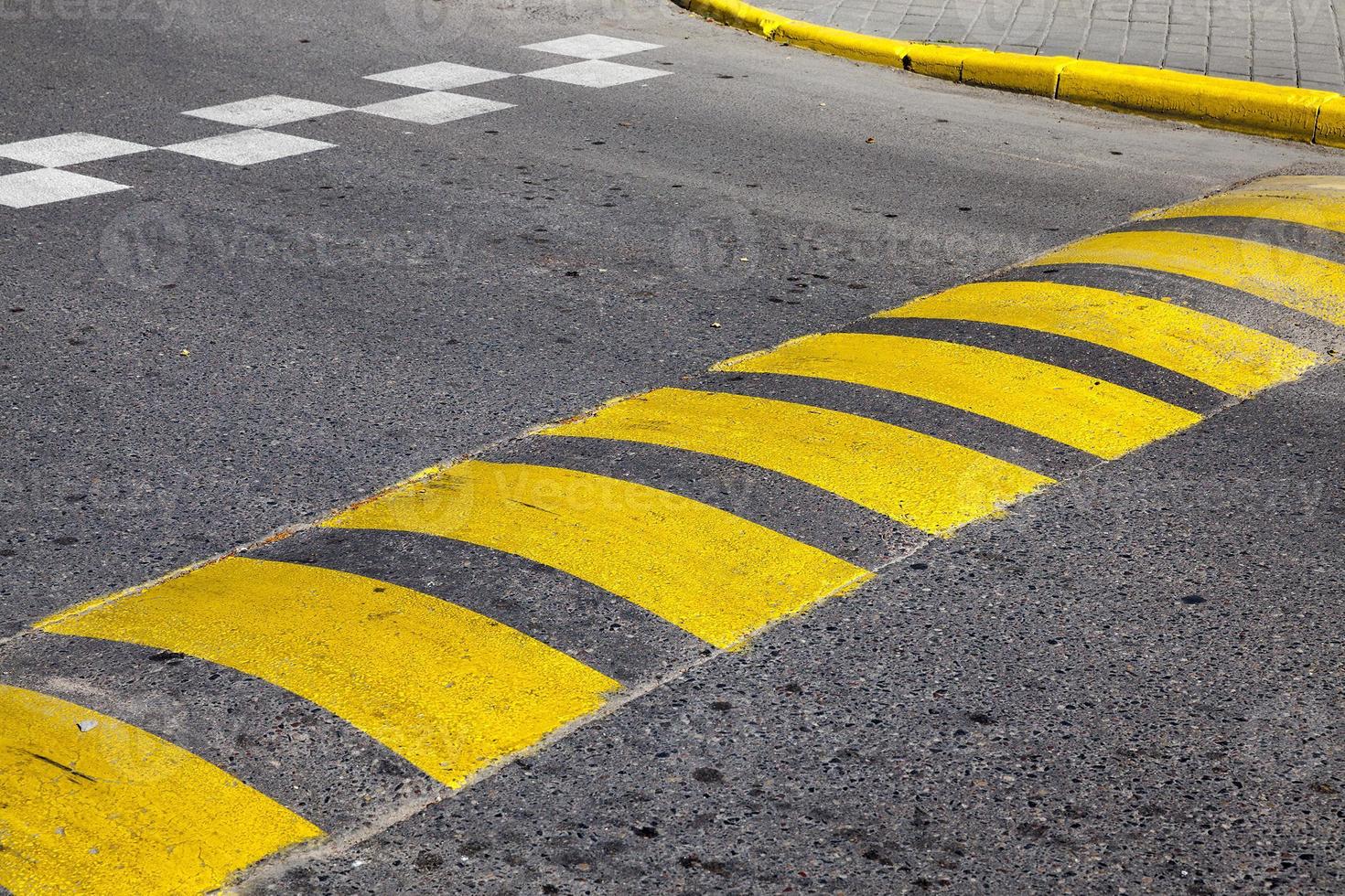 road markings, close-up photo