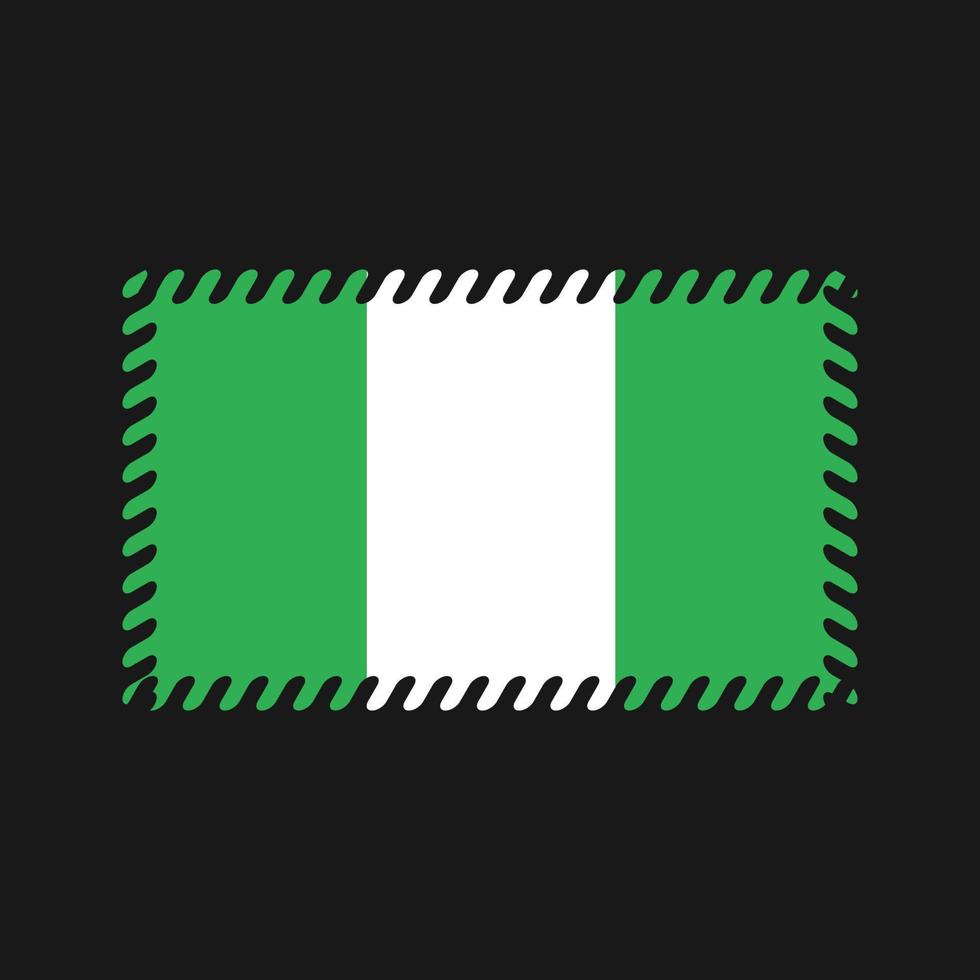 vector de la bandera de nigeria. bandera nacional