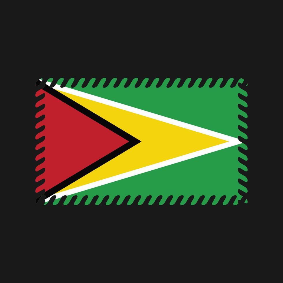 vector de la bandera de guayana. bandera nacional