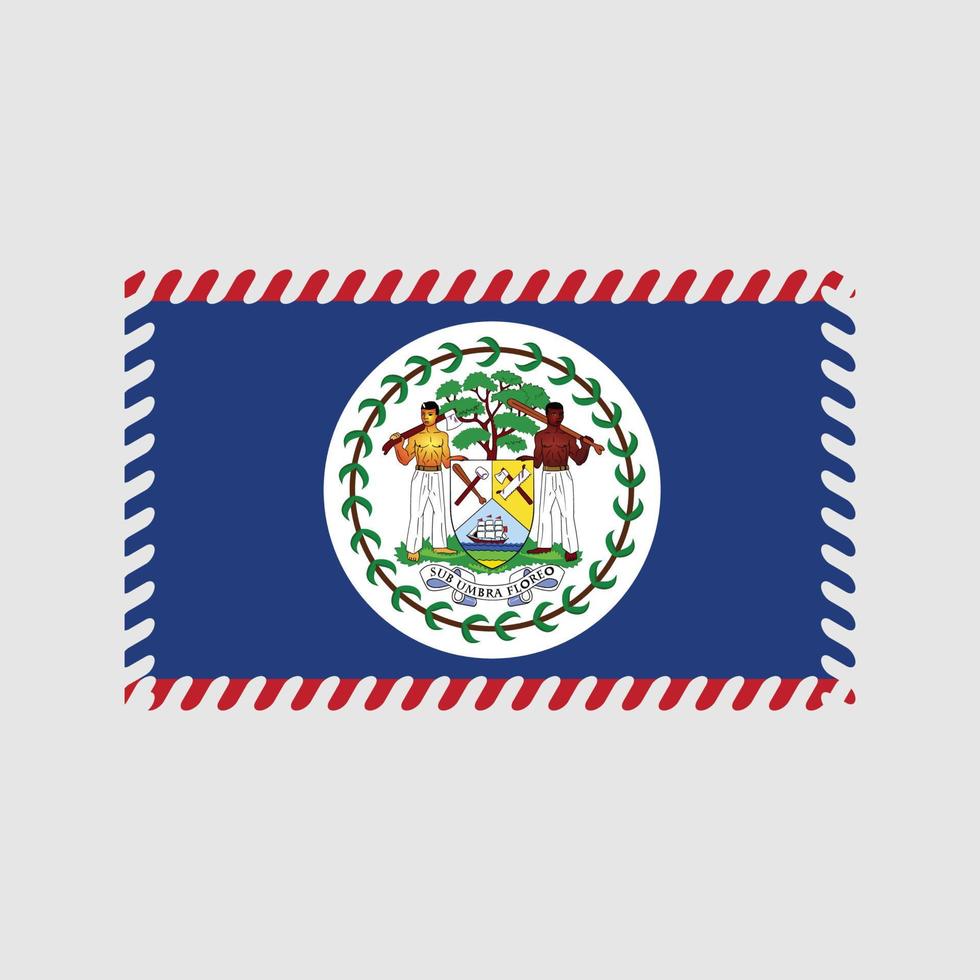 vector de bandera de belice. bandera nacional