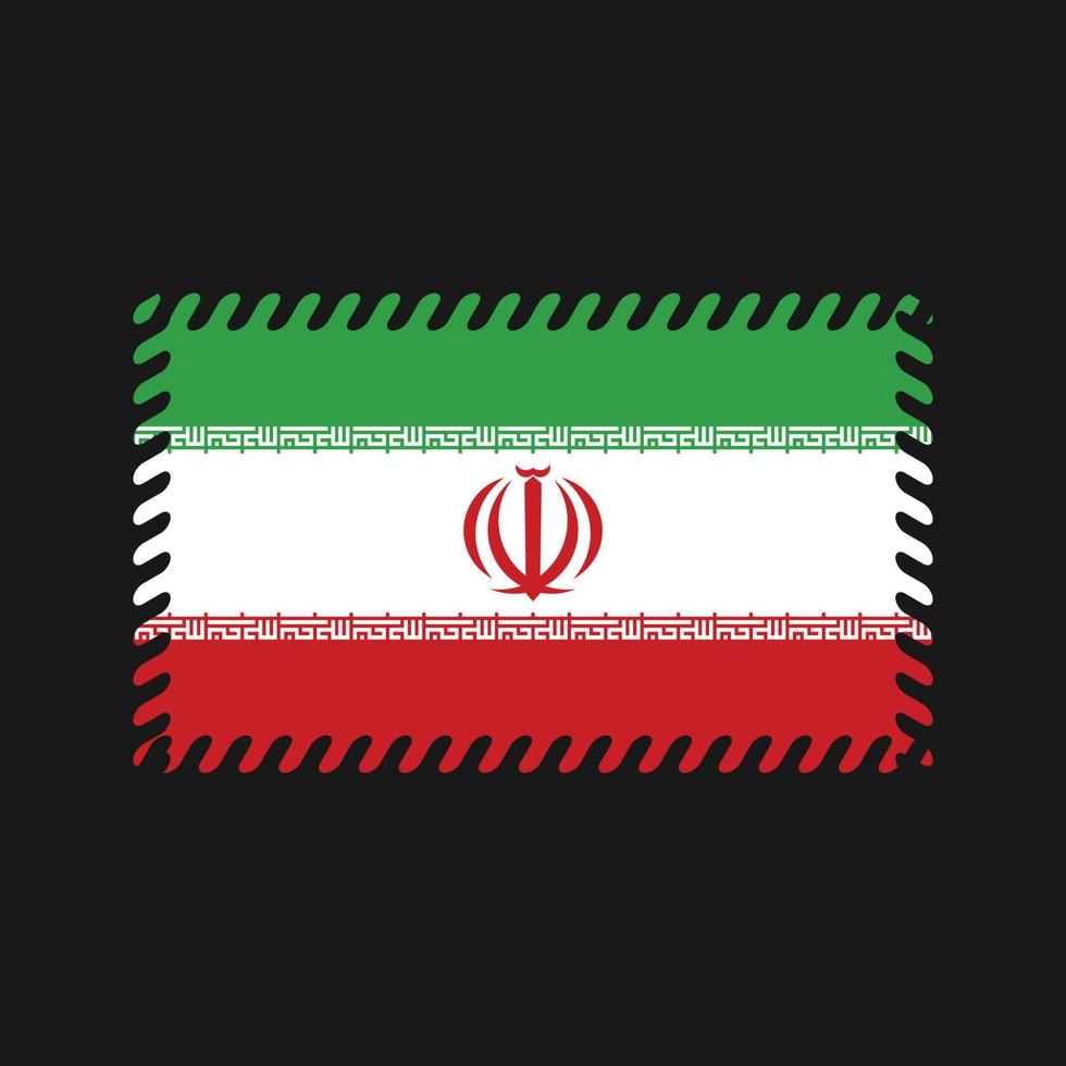 vector de la bandera de irán. bandera nacional