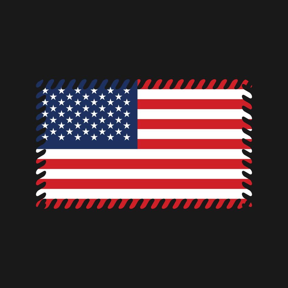 vector de la bandera americana. bandera nacional