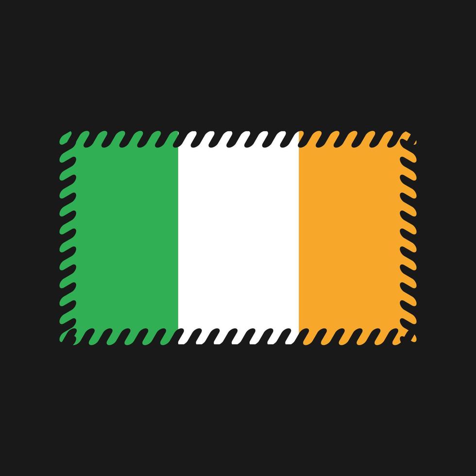 vector de la bandera de irlanda. bandera nacional