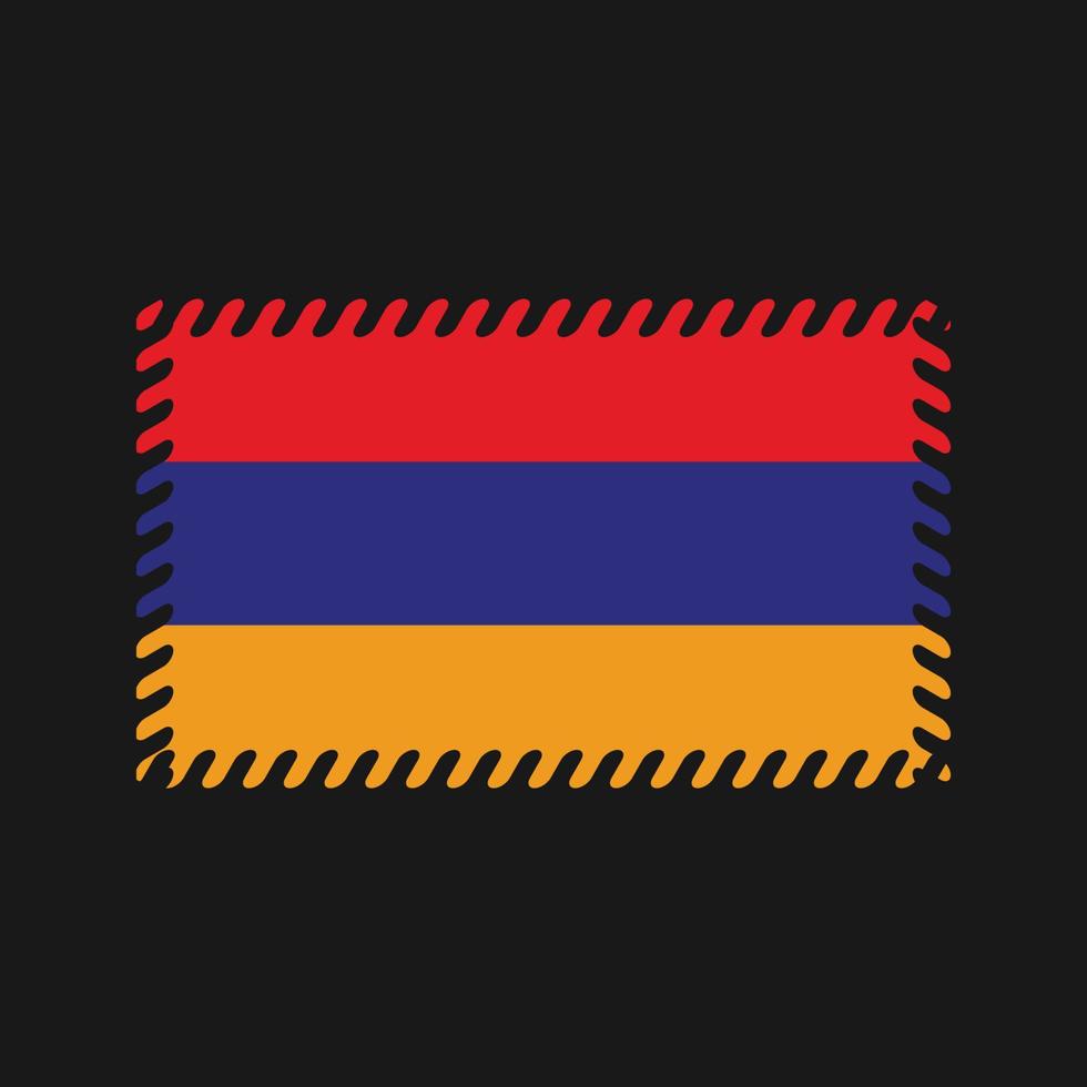 vector de la bandera de armenia. bandera nacional