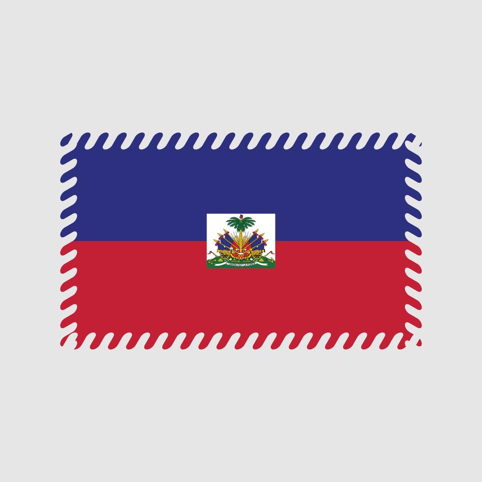 vector de la bandera de Haití. bandera nacional