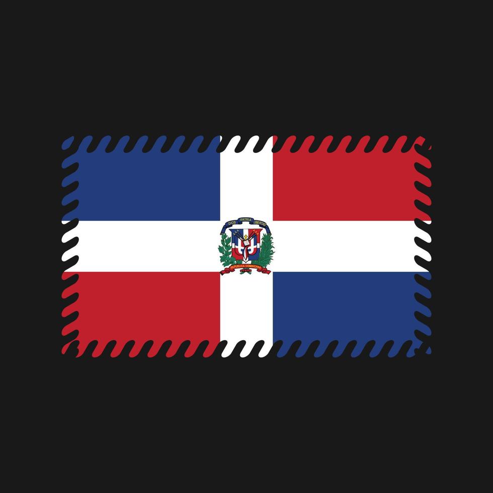 vector de la bandera de la república dominicana. bandera nacional