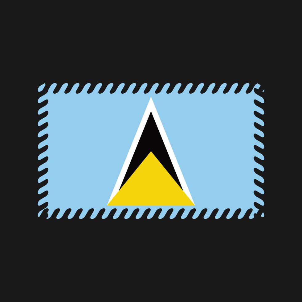 Saint Lucia Flag Vector. National Flag vector