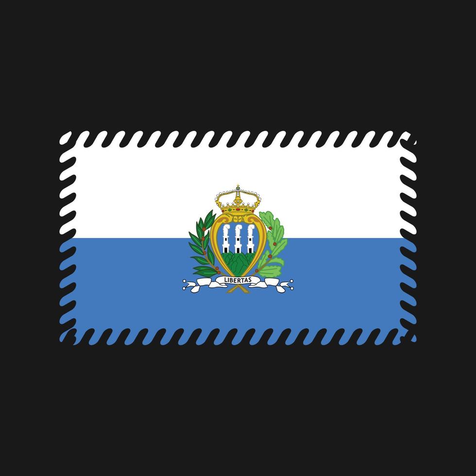 vector de la bandera de san marino. bandera nacional