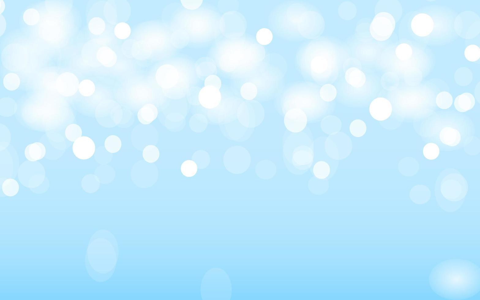 Abstract blur bokeh effect blue background. Vector illustration.