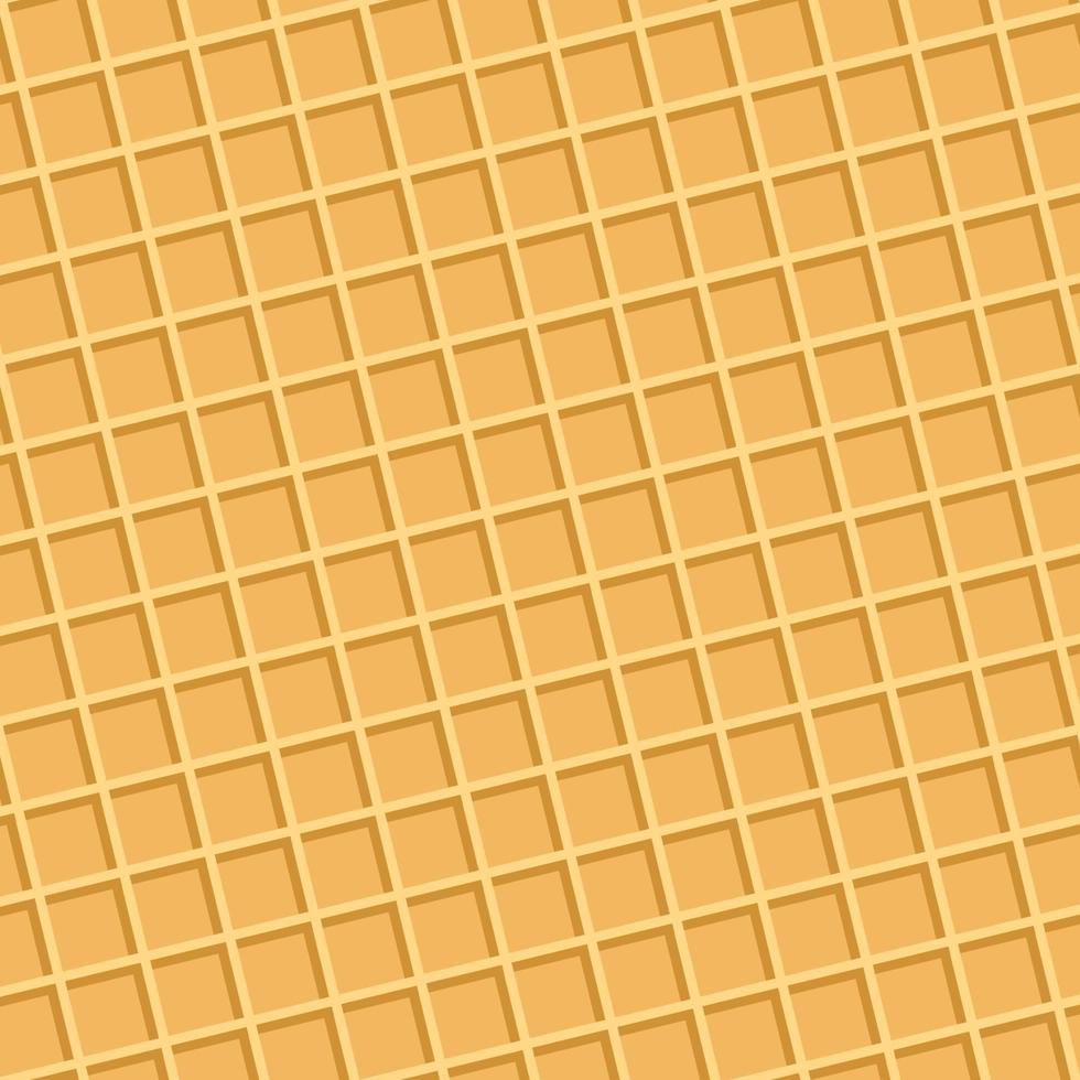 Ice cream texture waffle background. Glazed wafer sweet cake texture. Vector background template for banner with space for text
