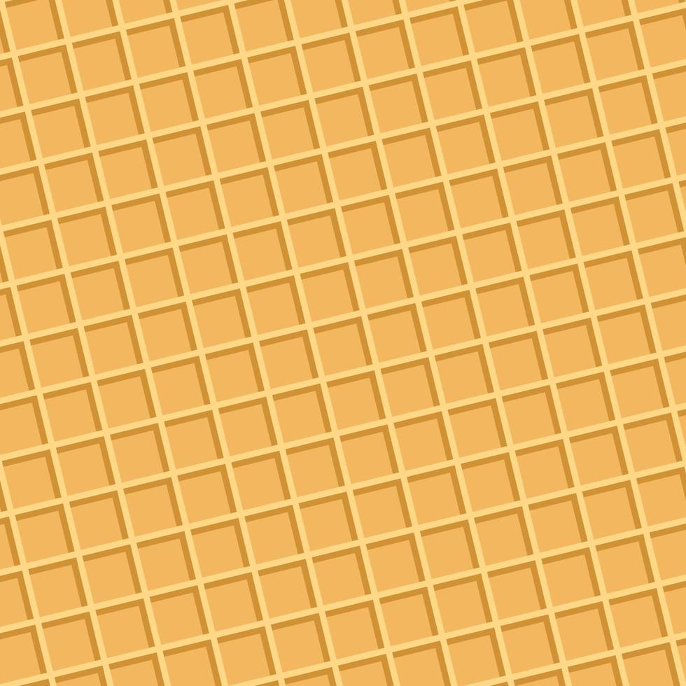 fondo de gofre de textura de helado. textura de pastel dulce de oblea glaseada. plantilla de fondo vectorial para banner con espacio para texto vector