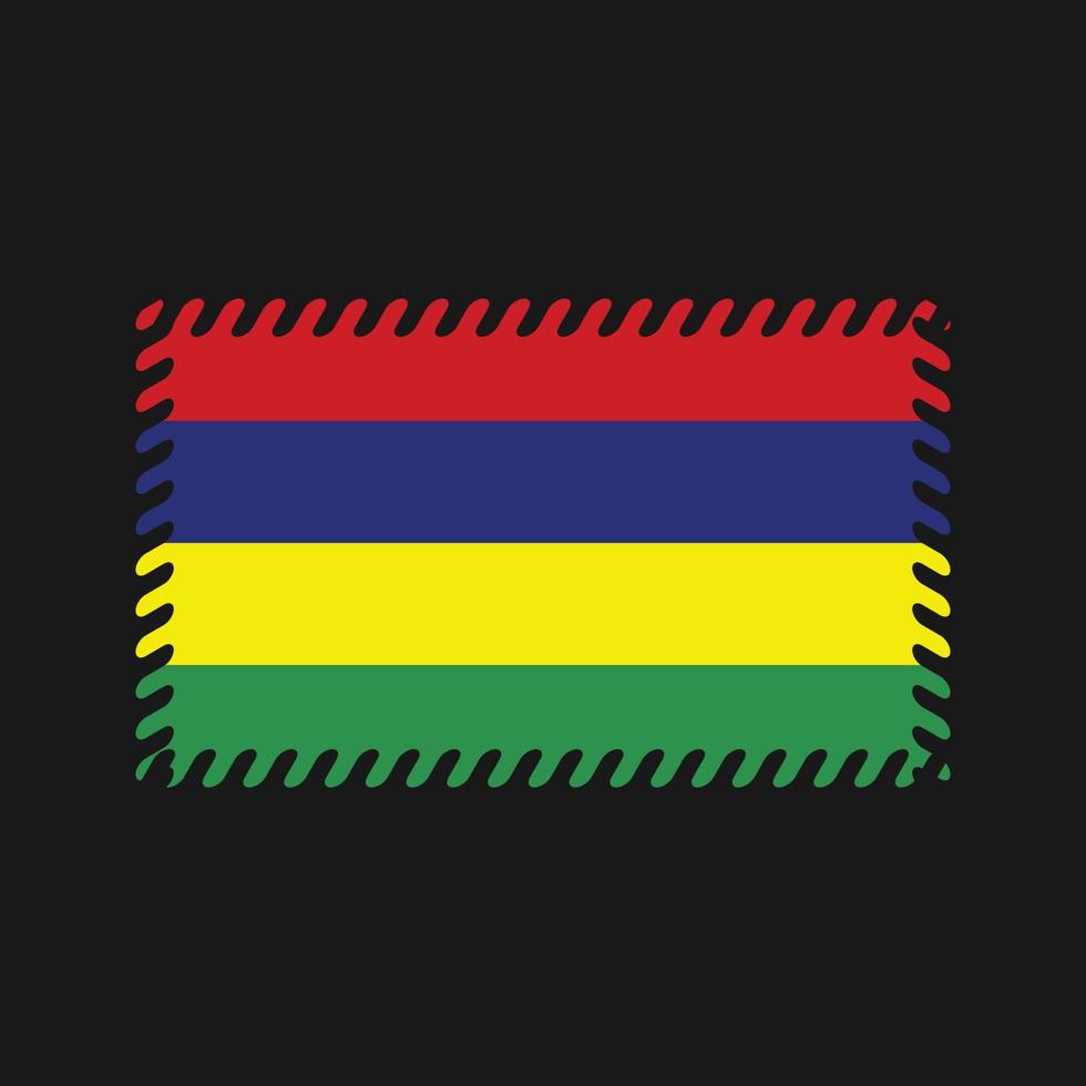 vector de la bandera de Mauricio. bandera nacional