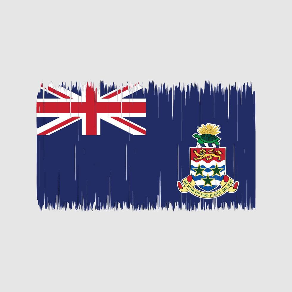 Cayman Islands Flag Brush. National Flag vector