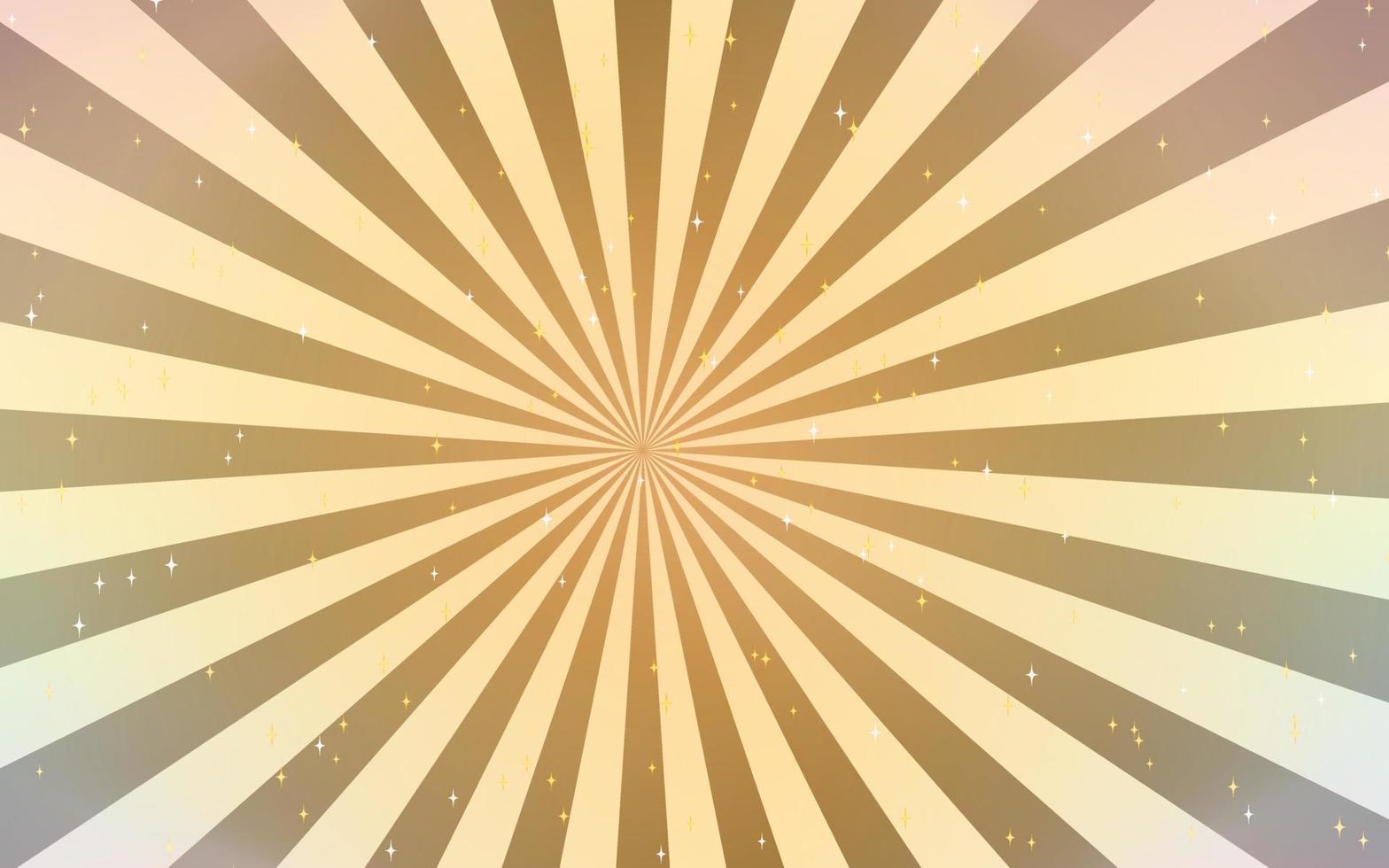 Sun rays retro vintage style on rainbow background, Sunburst pattern background. Rays. Summer banner vector illustration.